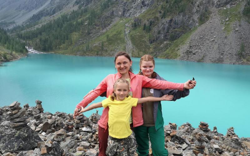 семья с детьми на шавлинских озерах
